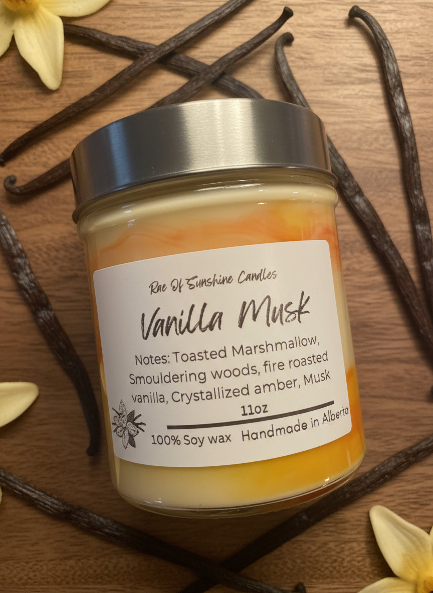 Vanilla musk- 11oz Candle