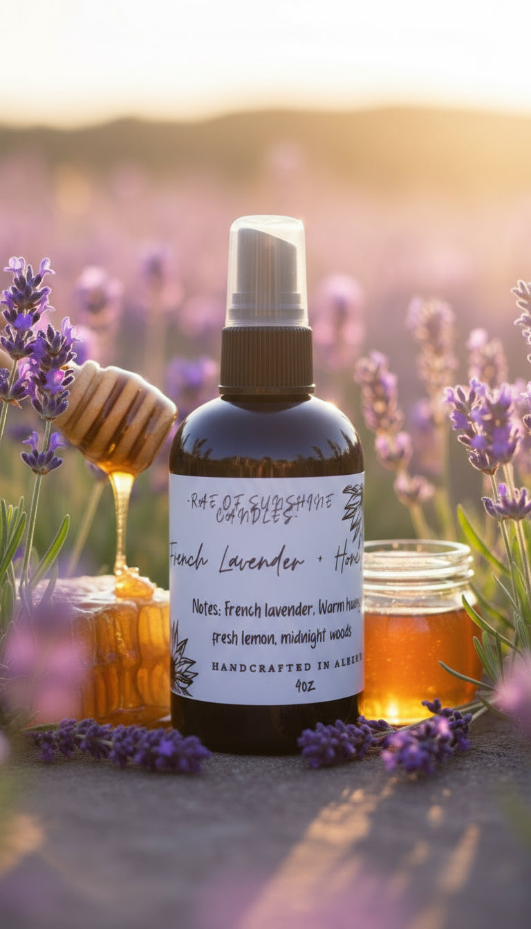 Room spray- French lavender + honey