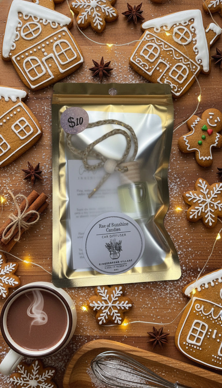 Gingerbread Village- Car freshener