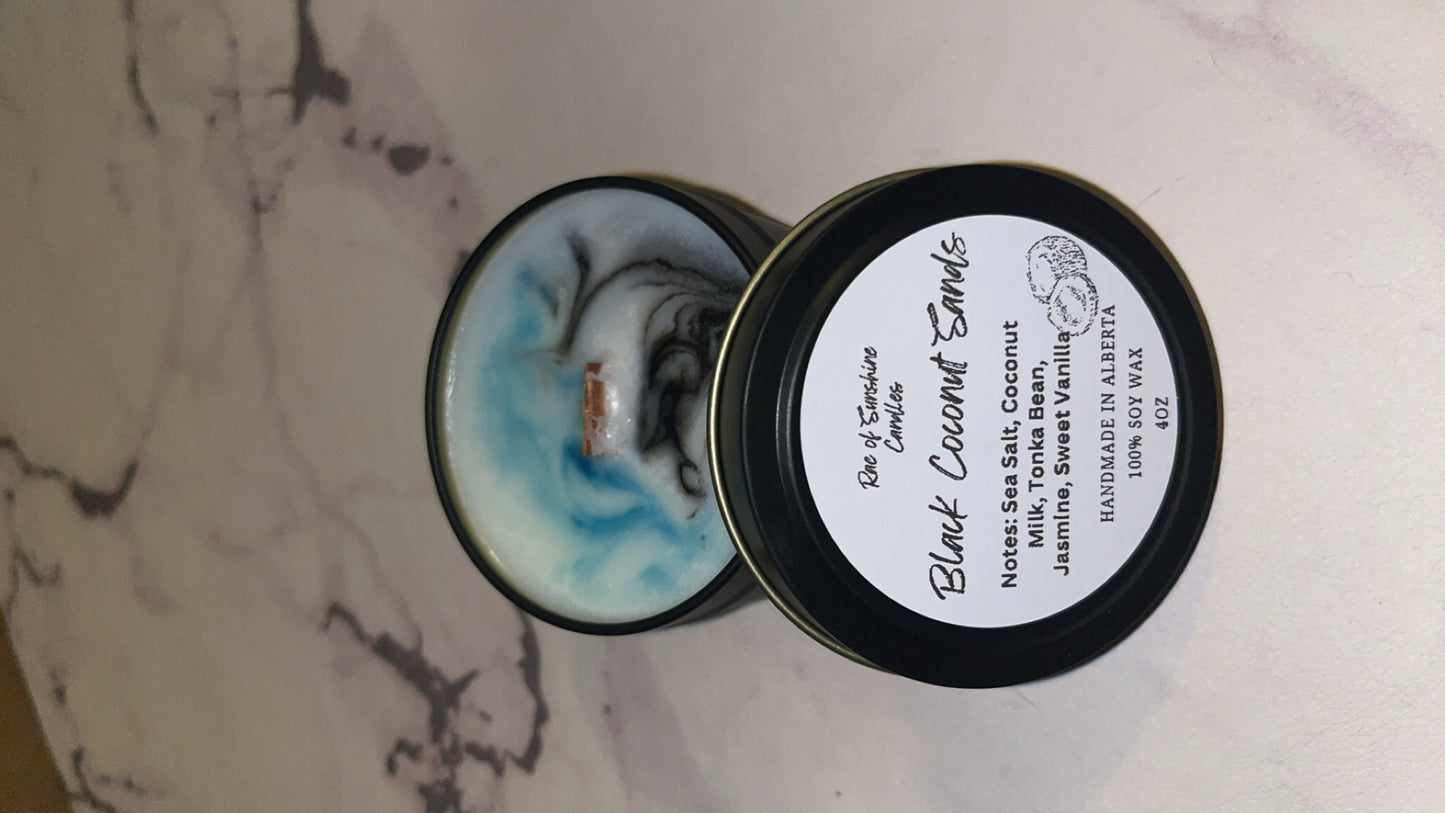 Black Coconut Sands- 4oz Candle