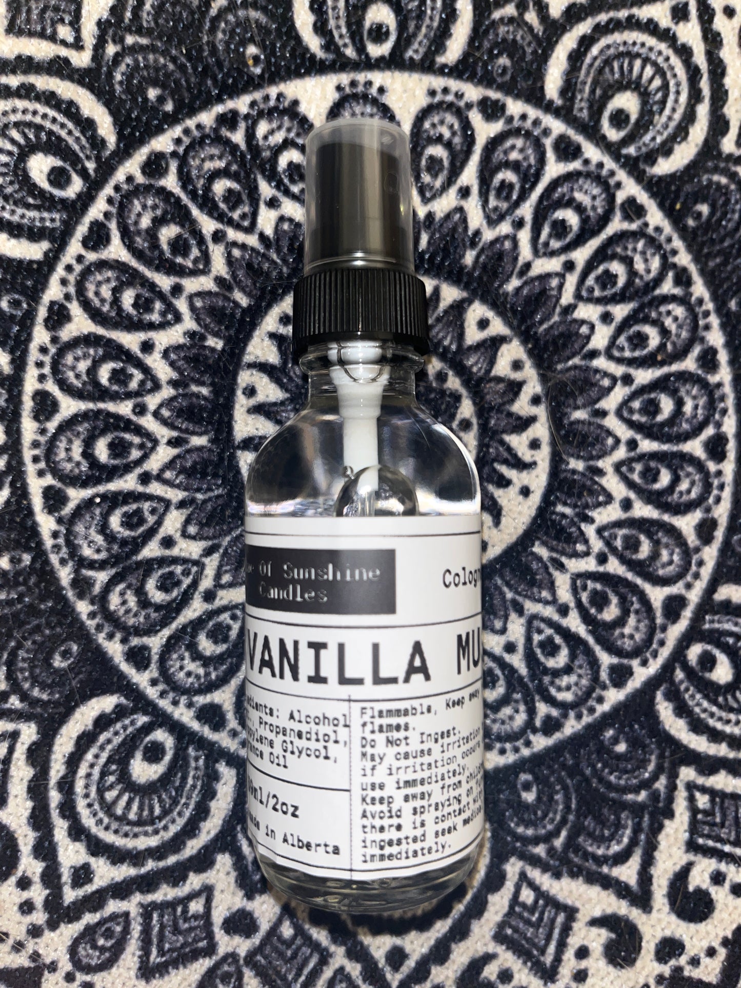 Vanilla musk- 2oz Cologne