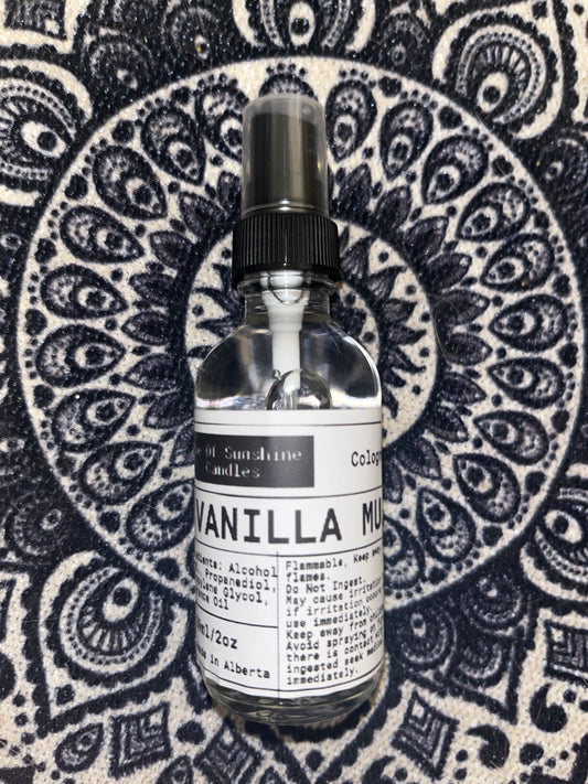 Vanilla musk- 2oz Cologne