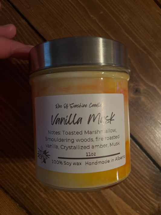Vanilla musk- 11oz Candle