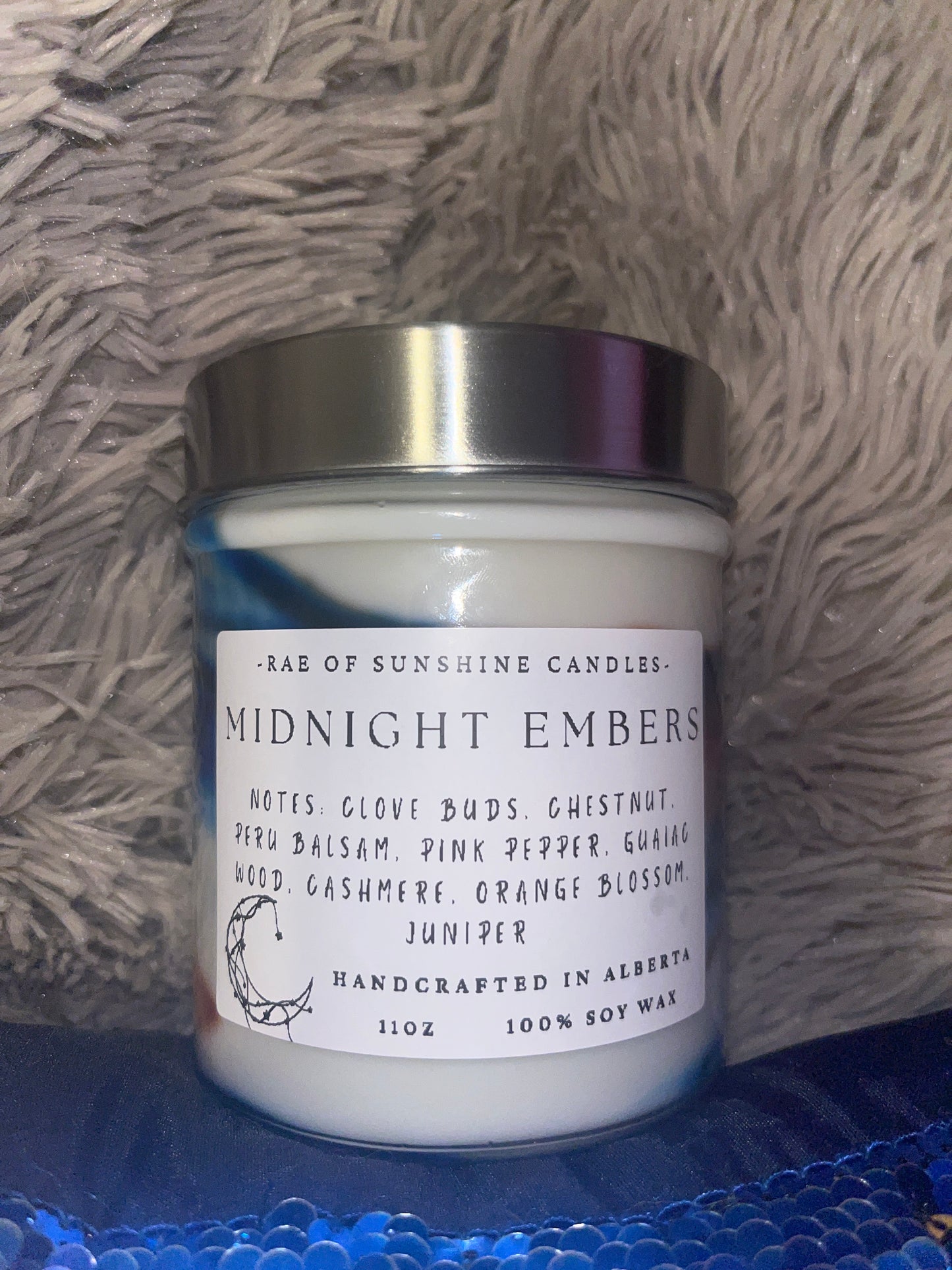 Midnight embers - 11oz candle