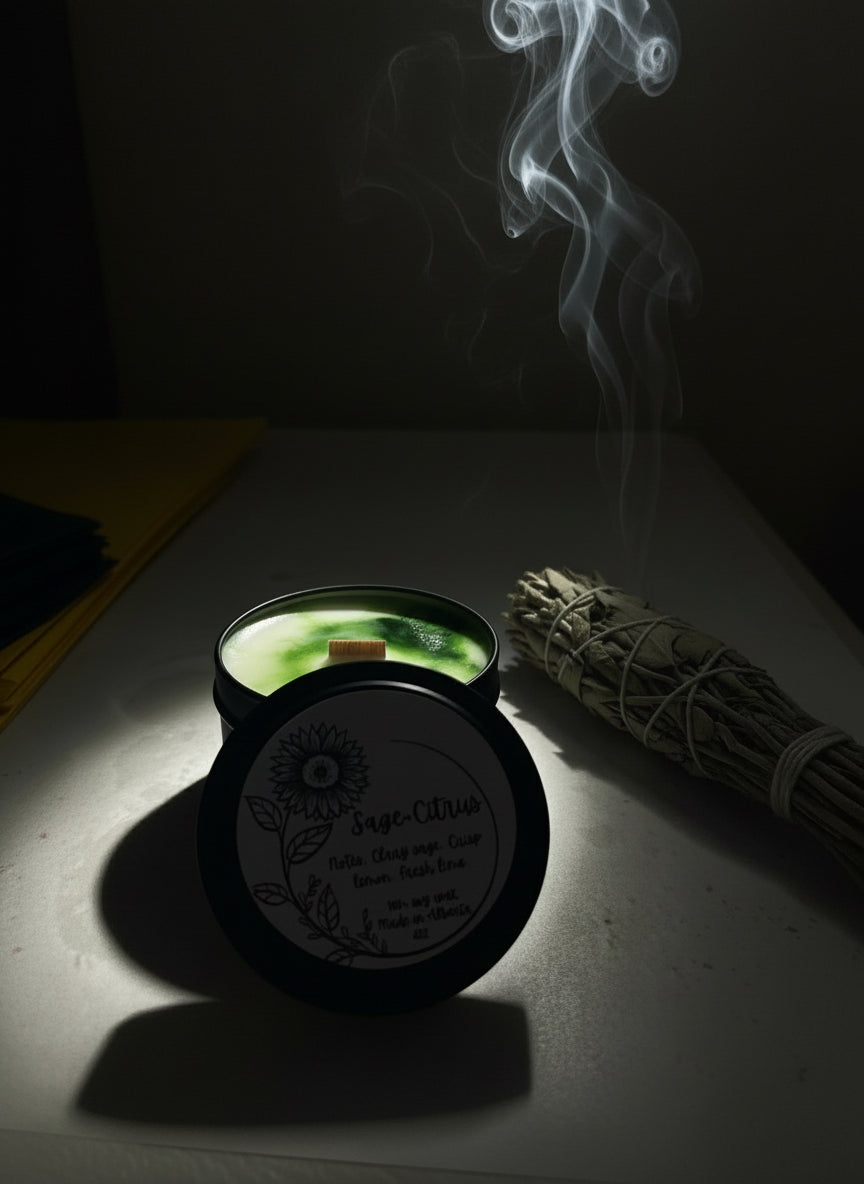 Sage + Citrus- 4oz Candle