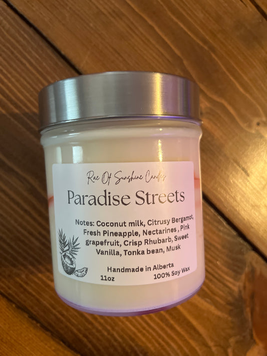 Paradise streets- 11oz candle