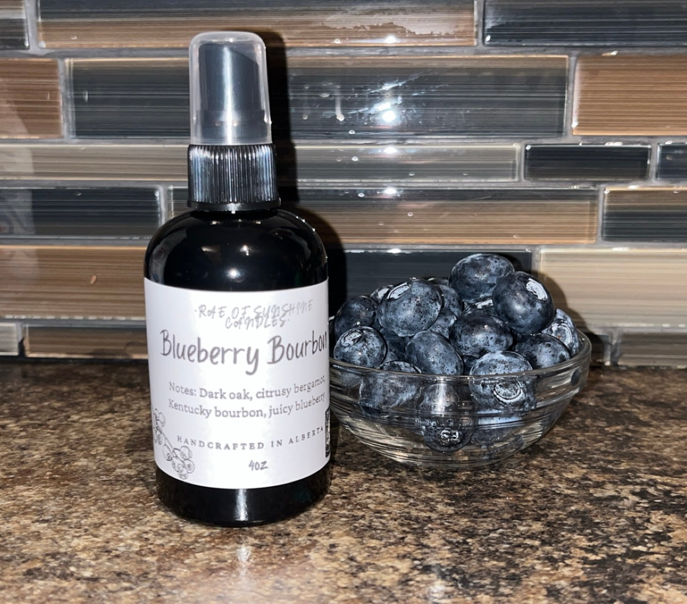 Blueberry bourbon room spray