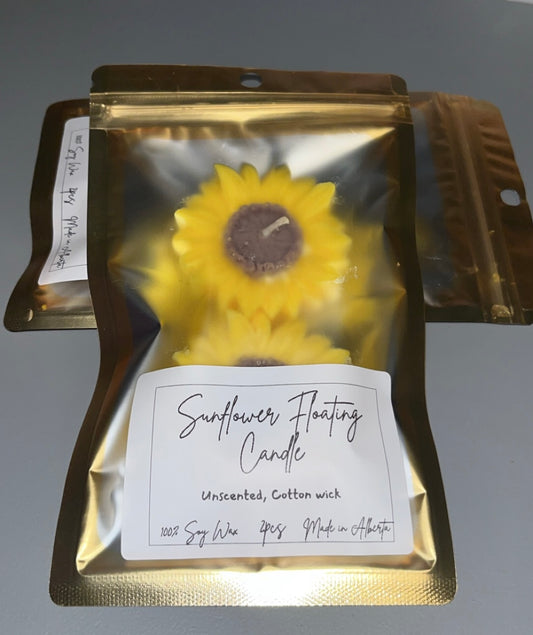 Sunflower floating candle- Small