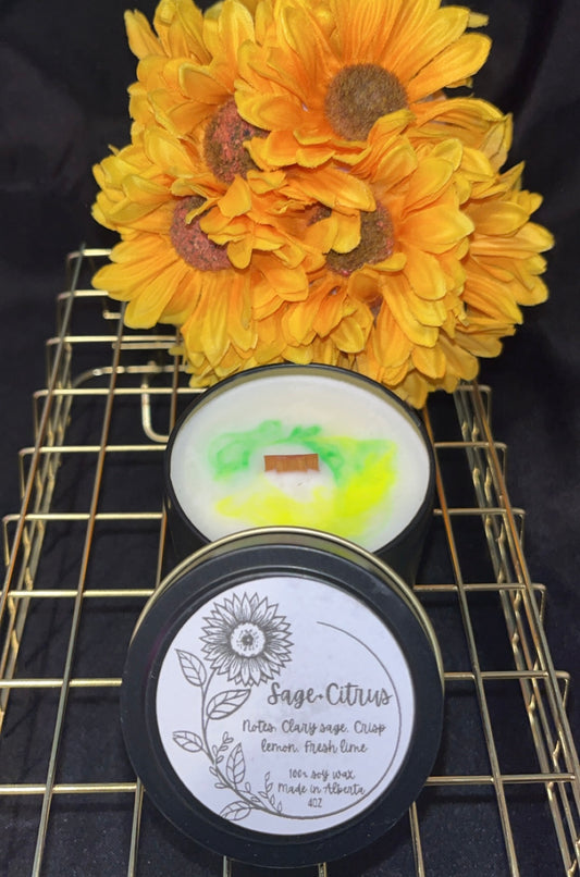 Sage + Citrus- 4oz Candle