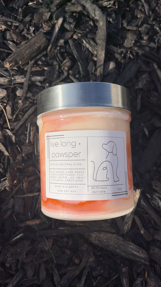 Live long and pawsper- 11oz Candle