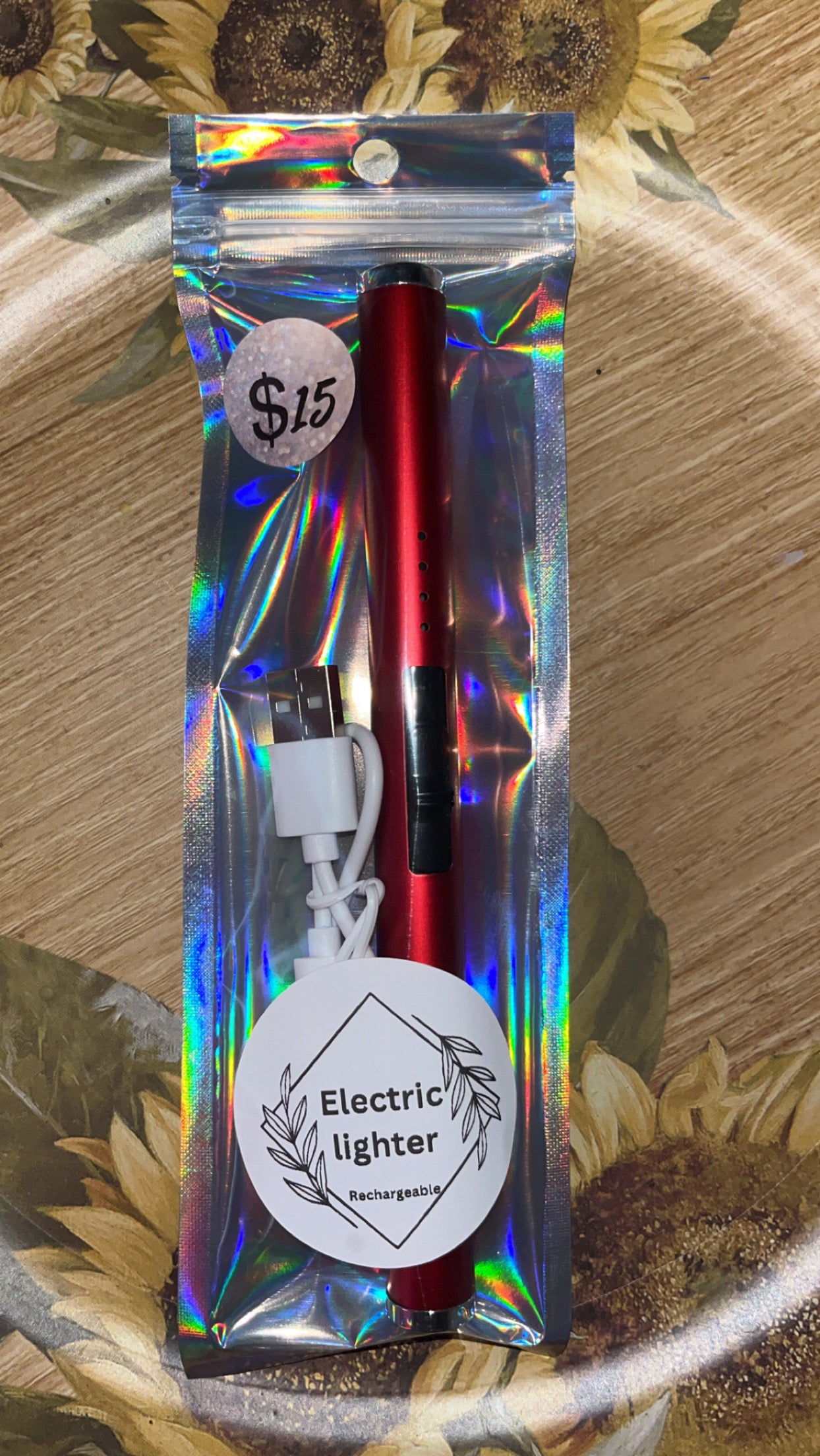 Electric Lighter- Burgundy