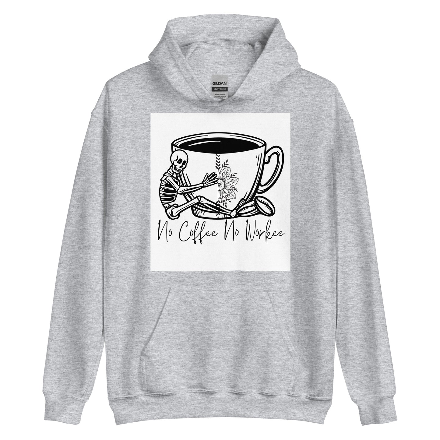 No coffee no workee Unisex Hoodie